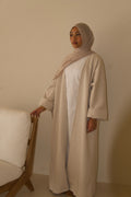 Delilah Abaya - Ecru